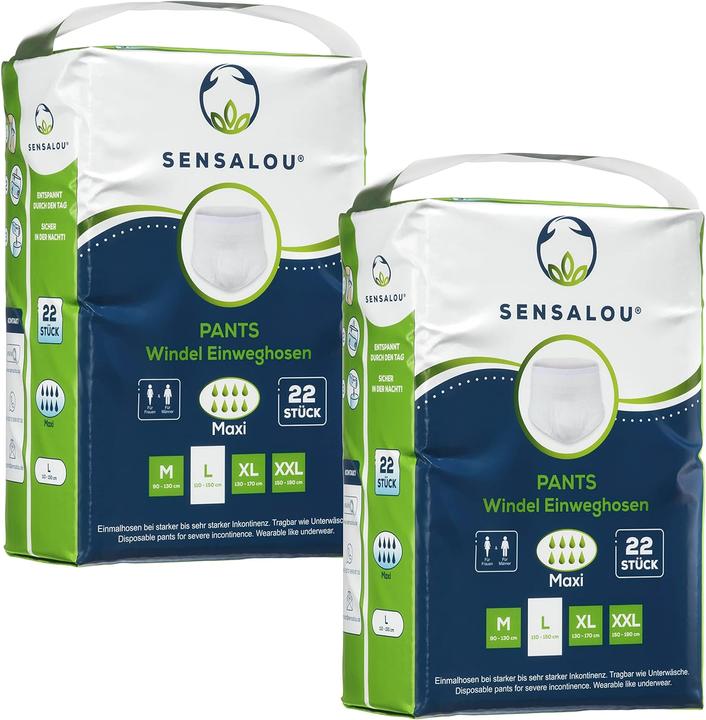 Actual product image Sensalou Nappies for adults Incontinence Pants (44 x, L)