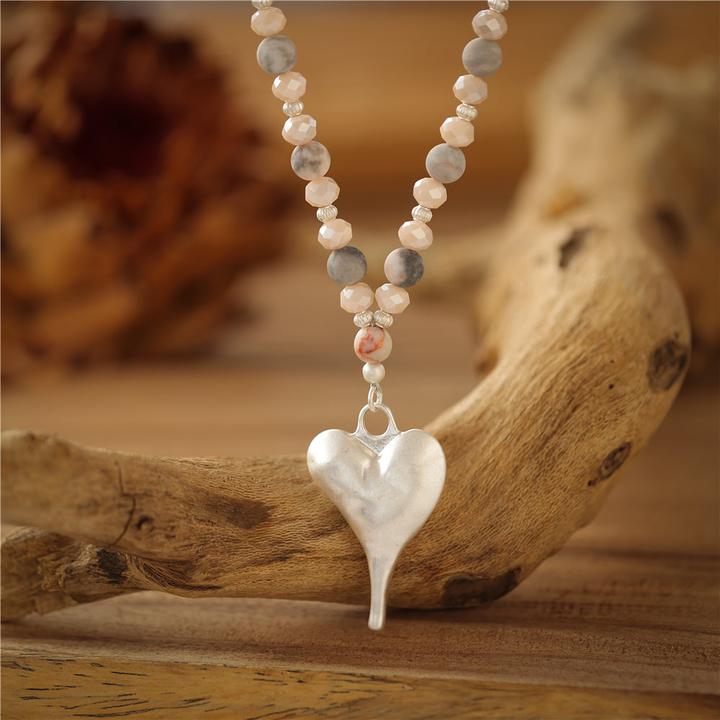 Image du produit Andreani Collier avec jaspe rouge véritable (8 cm)
