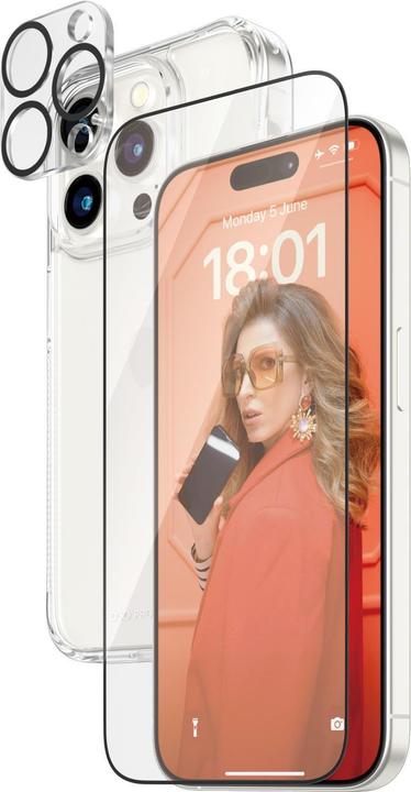 PanzerGlass 3-in-1-Pack (1 Stück, Apple iPhone 15 Pro)