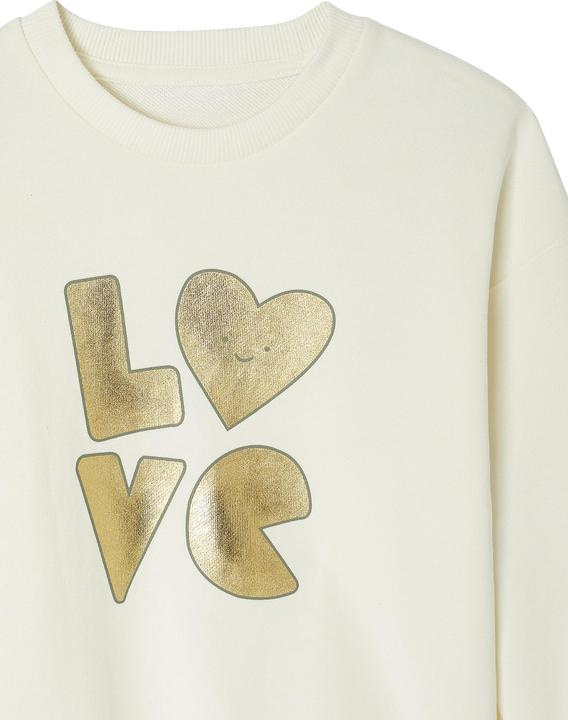 Produktbild Vertbaudet Mädchen Sport-Set: Sweatshirt mit goldener Schrift und Recycling-Polyester & Leggings (92)