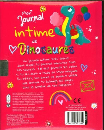 Image du produit Mon journal intime de dinosaures : avec un crayon à l'encre invisible (Collectif, Français)