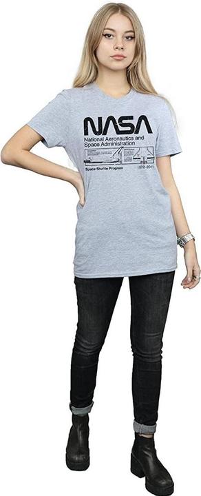 Image du produit Nasa Femme/Les femmes - T-shirt classique avec navette spatiale (3XL)
