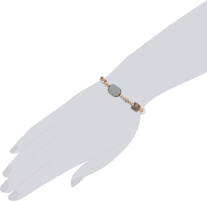 Produktbild Lulu & Jane Metall-Legierung Zirkonia Süsswasser-Zuchtperle roségold 19,0 - 22,0 cm - 33086 (22 cm, Metall-Legierung)