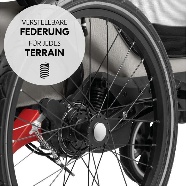 Produktbild Hauck 3in1 Fahrradanhänger Bike N Walk Duo für