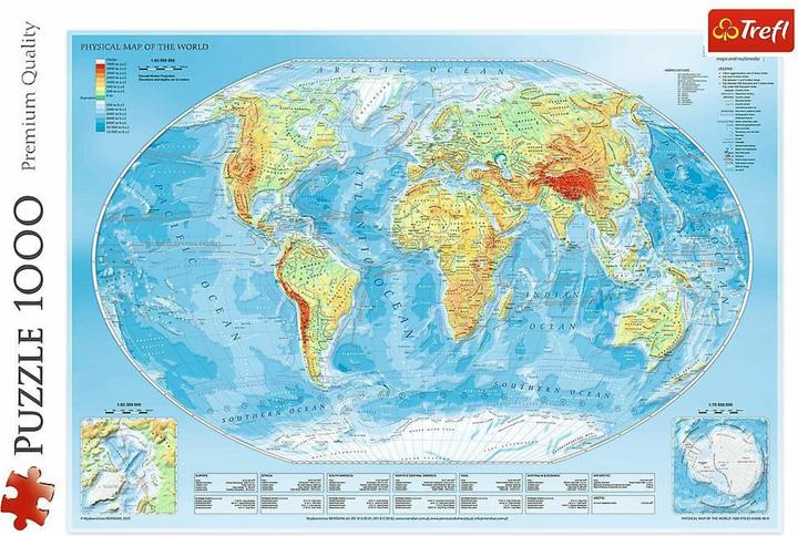 Immagine prodotto Trefl Puzzle Mappa del mondo 1000 pezzi (1000 pezzi)