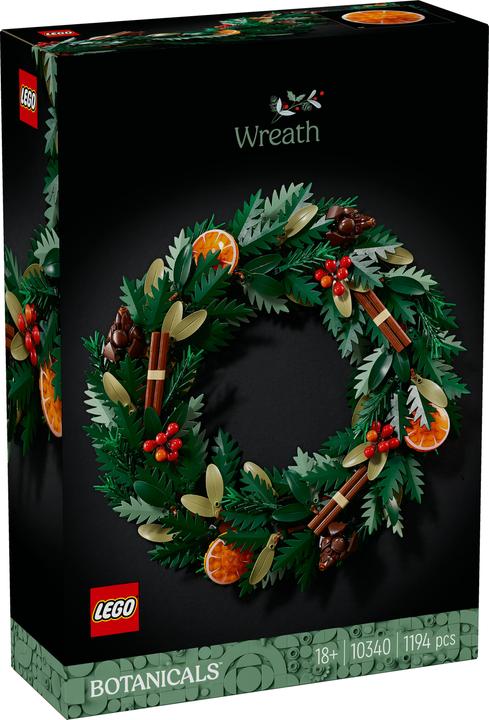 Actual product image LEGO Christmas wreath (10340, LEGO Icons)