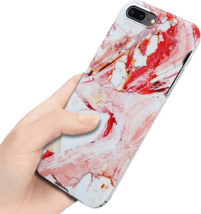 Image du produit Cadorabo Couverture IMD TPU Marbre coloré (Apple iPhone 7 Plus, Apple iPhone 7s Plus)