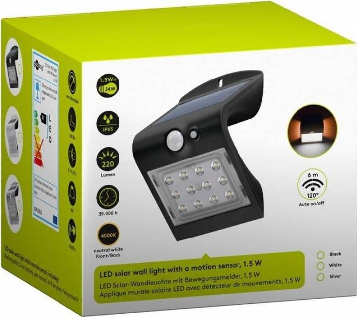 Actual product image Goobay LED Solar Wall Light (220 lm, IP65)