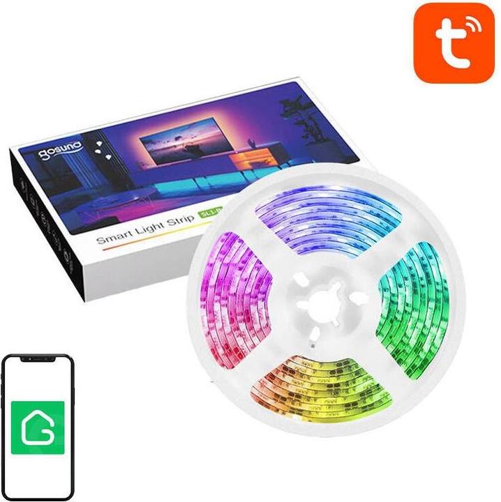Image du produit Gosund SL1 WiFi RGB LED smart tape (2.8m) Tuya (280 cm, Intérieur)