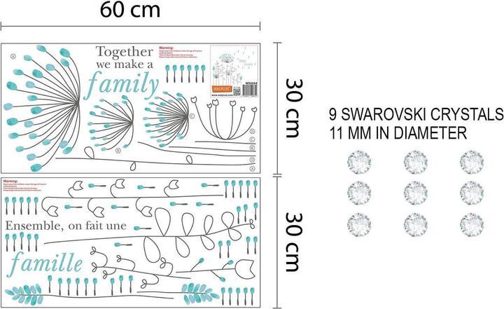 Immagine prodotto Walplus Fiori (85,5 x 85,5 cm)