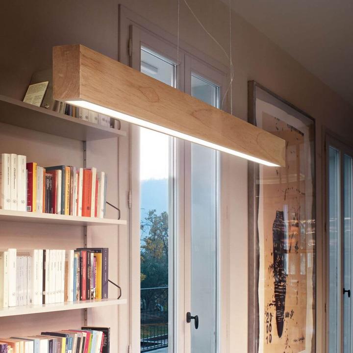 Actual product image Ideal lux CRAFT LED pendant light 37W wood warm white 284460 (4600 lm)
