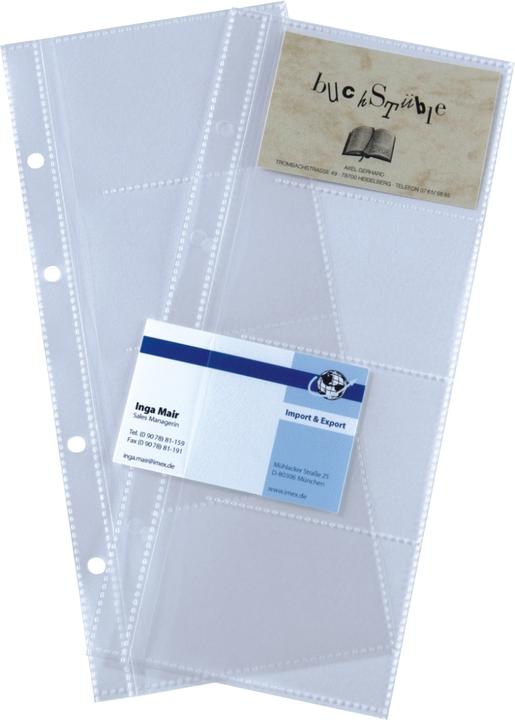 Actual product image Sigel Sleeves for business card ring binders (A8)