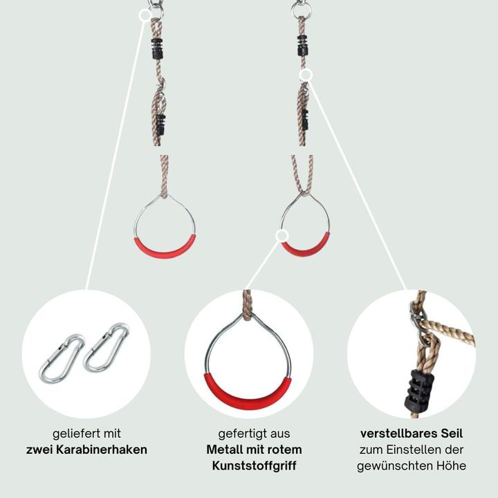 Actual product image H2i Gymnastic rings