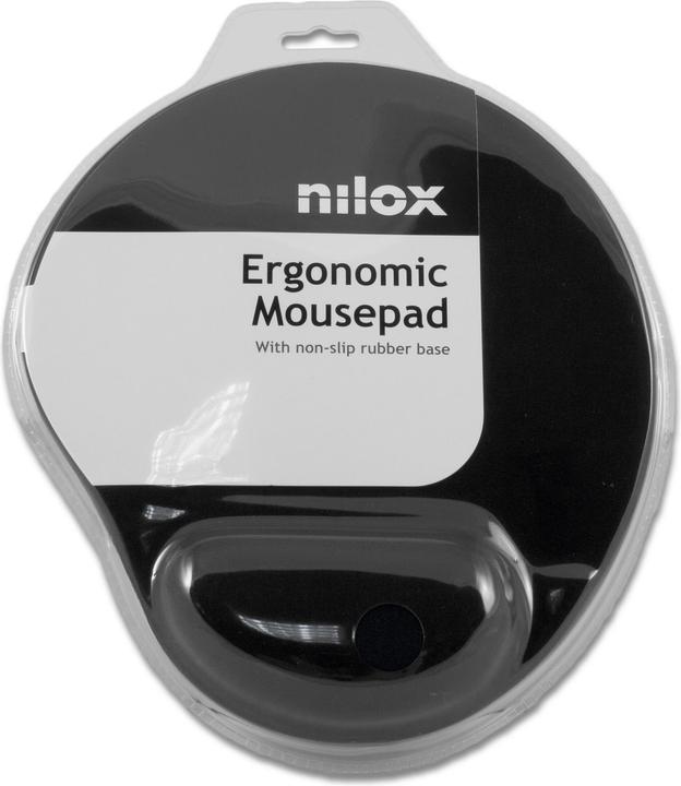 Produktbild Nilox Ergonomic Mouse Pad Black Nxmpe01