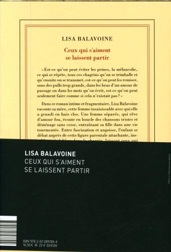 Immagine prodotto Ceux qui s'aiment se laissent partir (Francese, Balavoine Lisa, 2022)