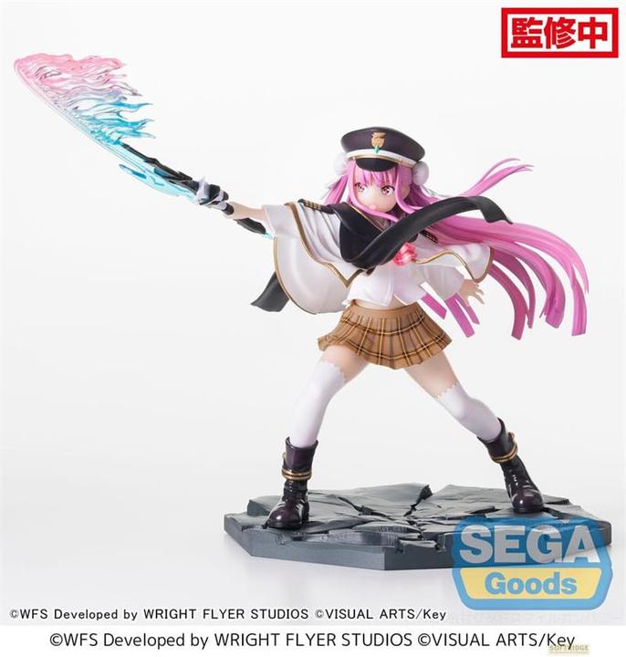 Actual product image Sega Goods Heaven Burns Red Luminasta PVC Statue Tama Kunimi Kiai Issen Angel Sailor 13 cm