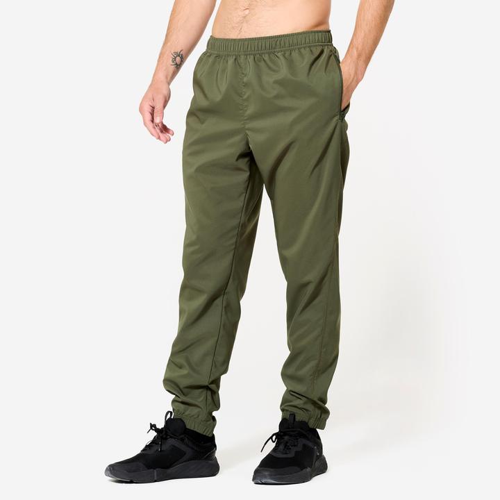 Produktbild Domyos Trainingshose Herren atmungsaktiv - Essential 120 khaki (W30/L33)