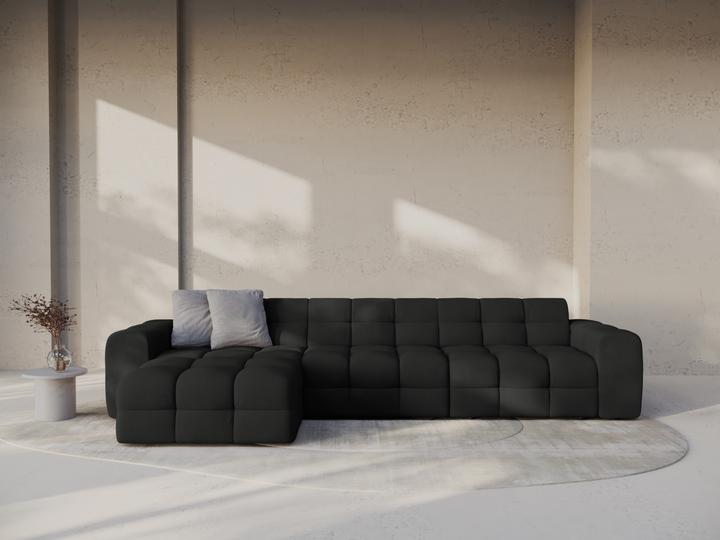 Actual product image Micadoni Velvet Left Corner Sofa, "Kendal", 5 Seats, 357x173x79Made in Europe (Corner sofa)