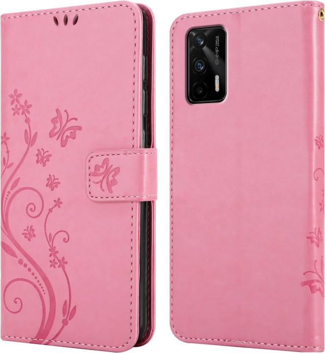 Produktbild Cadorabo Flower Book Hülle für Realme GT / GT Neo 2T / Q3 PRO (Realme GT Neo 2T, Realme Q3 Pro 5G)