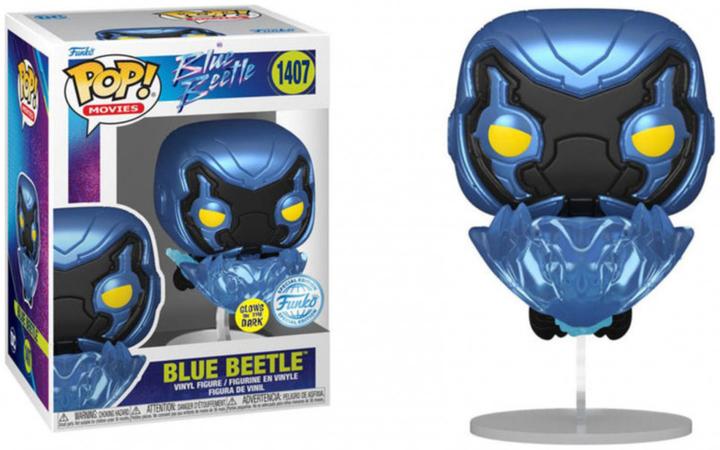 Image du produit Funko POP! Blue Beetle - Blue Beetle (Flight) Exclusive Phosphorescente