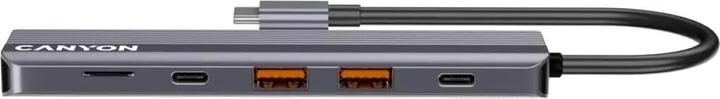 Image du produit Canyon USB 6-in1 HUB USB-C > HDMI/2xUSB-A/SD/1xUSB-C 100W retail (USB-C, 6 Ports)