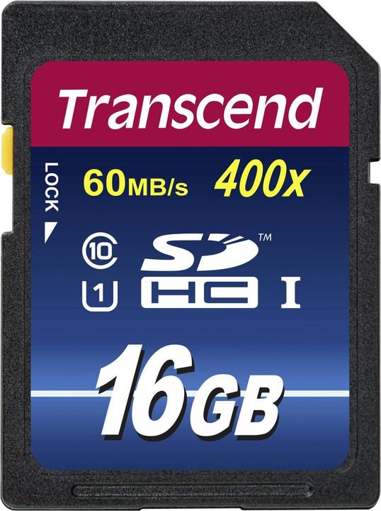 Produktbild Transcend Premium 400x (16 GB, SDHC, U1, UHS-I)