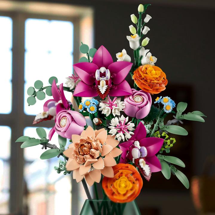 Produktbild LEGO Schöner Rosafarbener Blumenstrauss (10342, LEGO Botanical, LEGO Icons)
