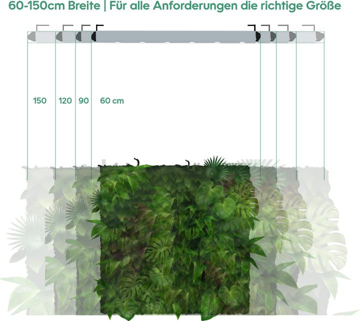 Produktbild Parus by Venso Wall Spot 120cm, Abstrahlwinkel 60°, LED Wachstumslampe, Grow Light für Zimmerpflanze (LED, 245 V)