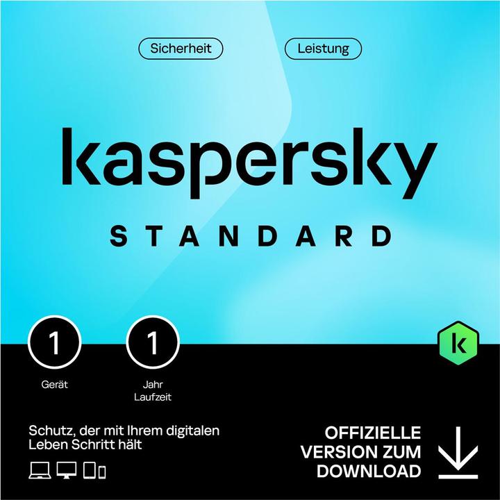 Kaspersky Standard (1 Utente, 1 Dispositivi/Utenti, 12 mesi)