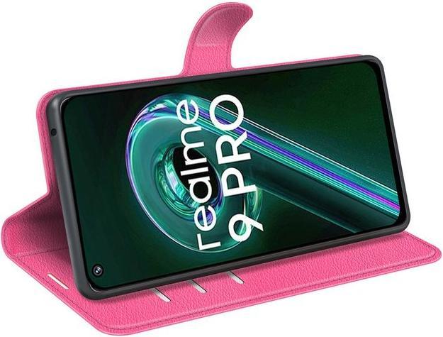 Actual product image MU Classic Litchi Leather Bookcover Series (Realme 9 Pro)