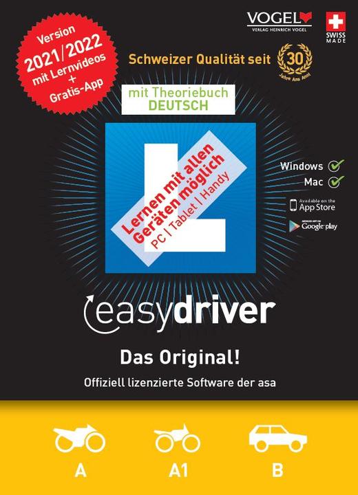 Produktbild easydriver 2021/22 inkl. Theoriebuch (1 User, 12 Monate)