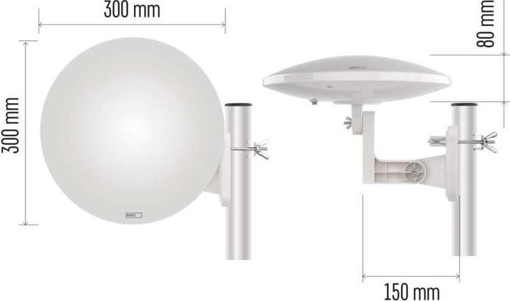 Immagine prodotto Emos Village Moon-V900 (Antenna, 20 dB, DAB/ DAB+, LTE, DVB-T / -T2)