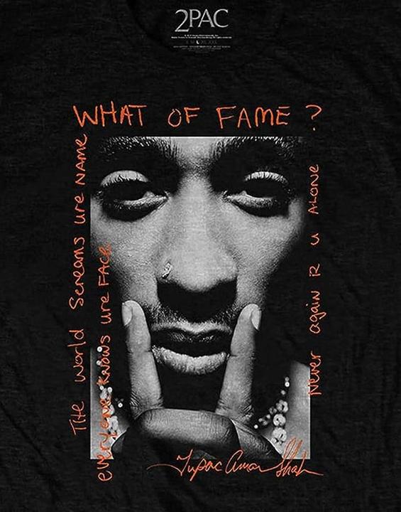 Immagine prodotto Tupac Shakur What Of Fame? Maglietta Adulto Unisex (L)