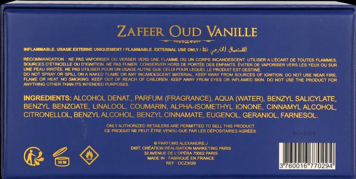 Produktbild Alexandre.J Zafeer Oud Vanille Eau De Parfum Spray (Eau de Parfum, 100 ml)
