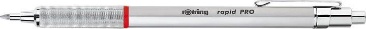 Produktbild Rotring Druckkugelschreiber rapid PRO CHROM Strichfarbe: blau, Strichstärke: M, dokumentenecht (Chrom, 1 x)