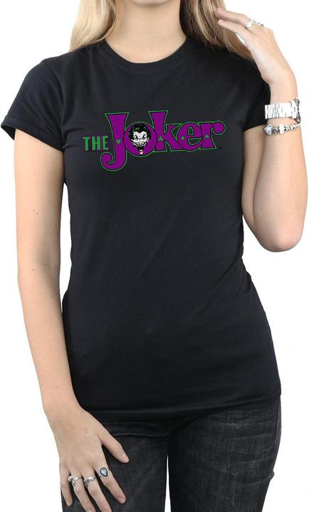 Actual product image Womens/Ladies The Joker Text Logo Cotton T-Shirt (XXL)