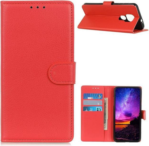 Productafbeelding MU Classic Litchi Leren Boekomslag Serie (Motorola Moto G9 Play)