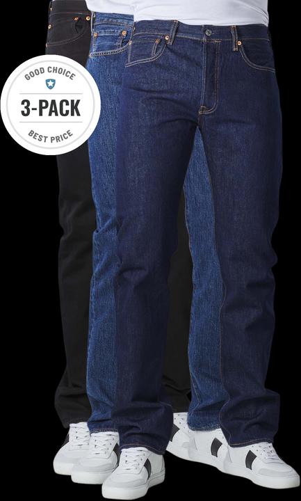 Actual product image Levis 501 Jeans Straight Fit stone/black/rinse Trio (W38/L32)