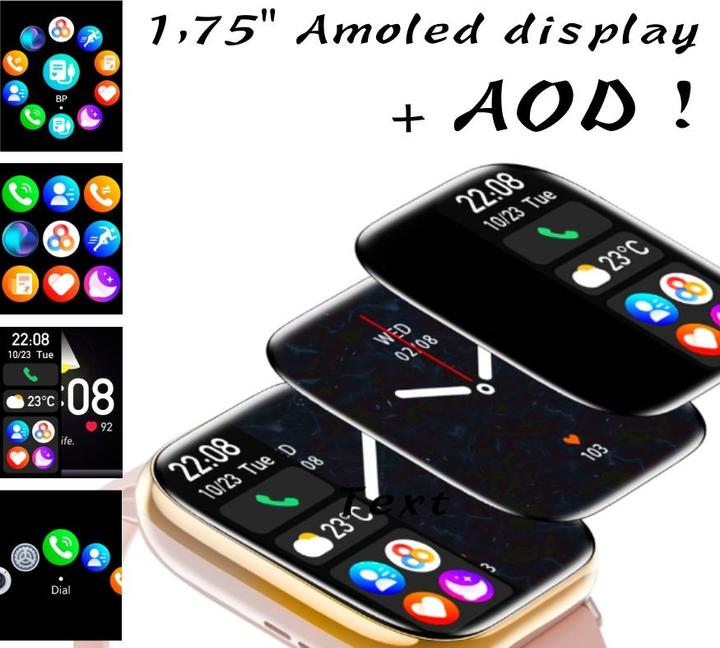 Produktbild RNCF31 SCHWARZ Damen-Smartwatch