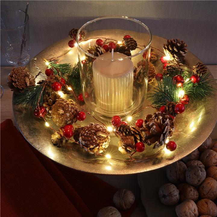 Actual product image Goobay Pine cones & red berries (2.20 m)