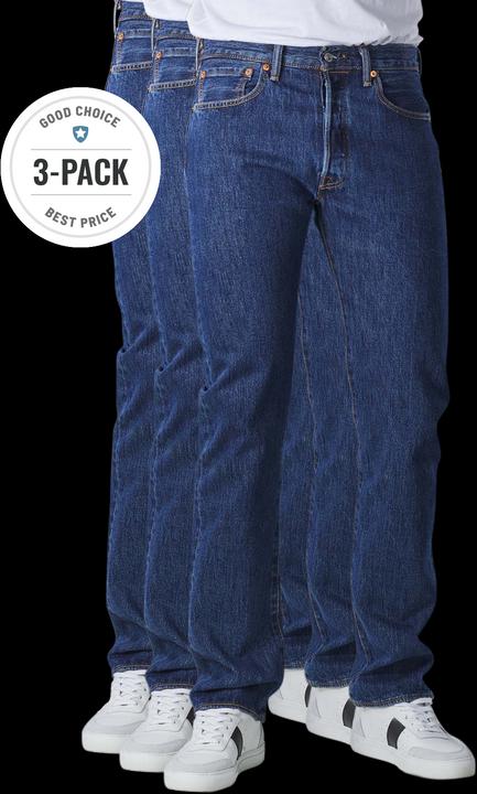 Immagine prodotto Levis 501 Jeans Straight Fit dark stonewash 3-Pack (W30/L34)