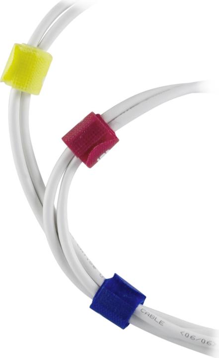 Image du produit Deltaco bande de câble (Serre-câbles velcro, 180 mm, 10 pcs)