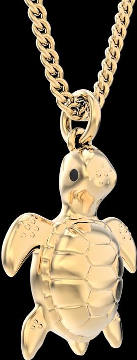 Produktbild MTM Sea Turtle Necklace (Messing, 18k Gold, 43 cm)