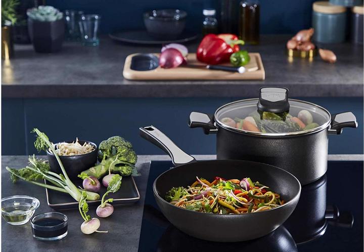 Actual product image Tefal Pan set Unlimited 24 cm/28 cm (31.50 cm, Pan set + pot set, Aluminium)