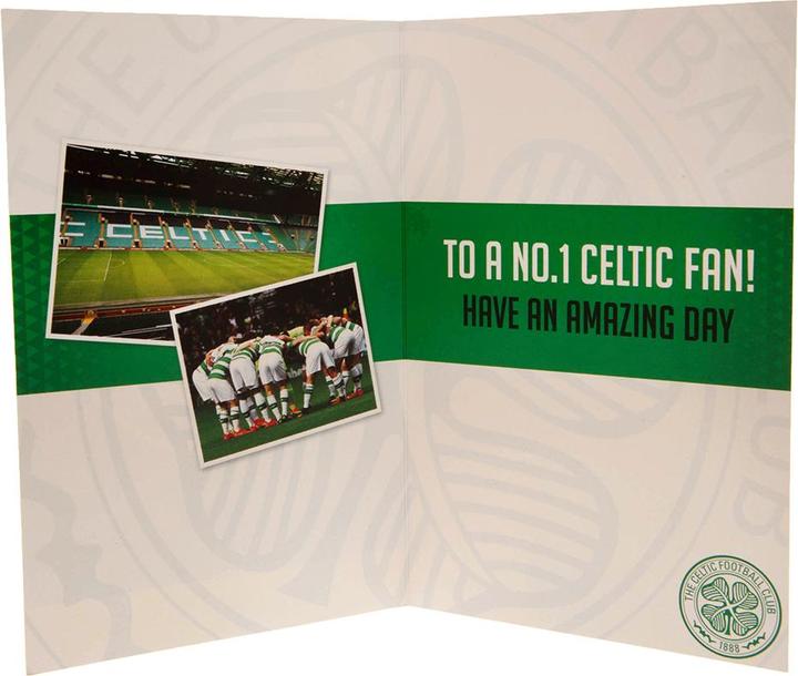 Immagine prodotto Celtic FC Biglietto di compleanno con adesivi (1 pz.)