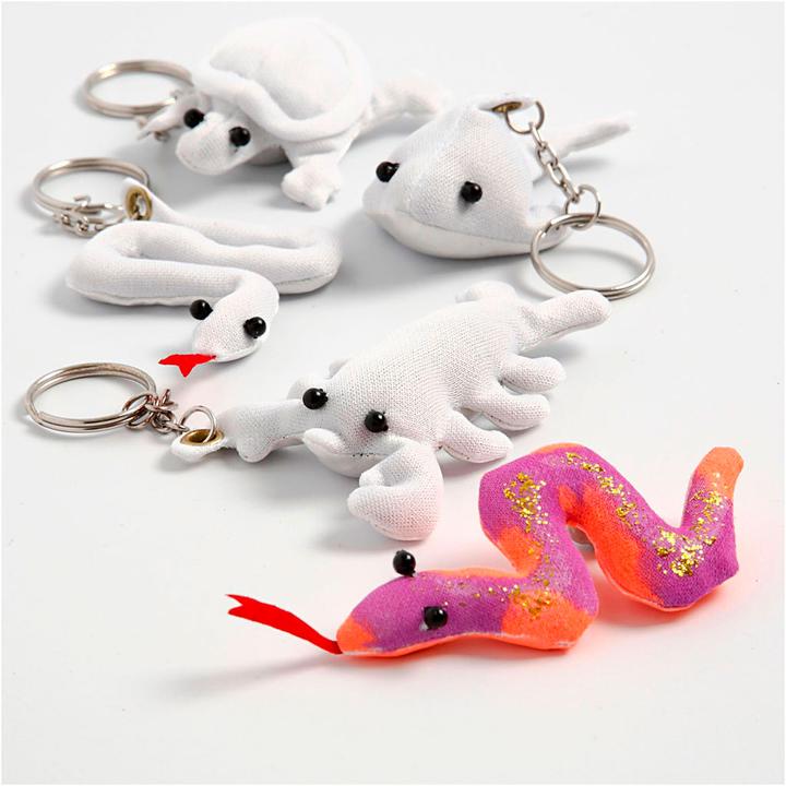 Produktbild Creativ Company Dieren Sleutelhangers van Textiel, 4st.