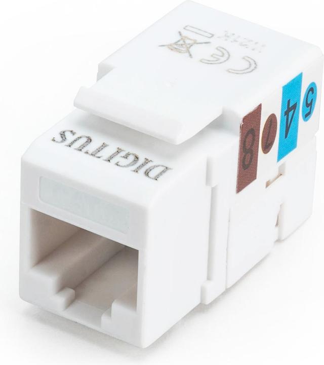 Produktbild Digitus Keystone Modul Cat6 RJ45 ungeschirmt Kabelinstallation ueber LSA Leisten Class E (Keystone Modul)