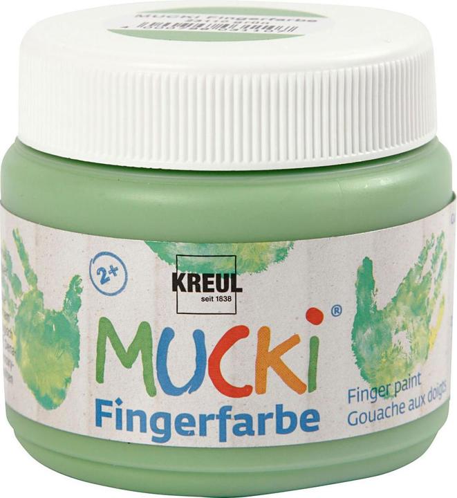 Actual product image Mucki Finger paint (Green, 150 ml)