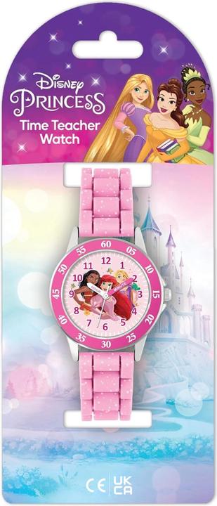 Immagine prodotto Disney Orologio da polso analogico Princess Kids Pink Time Teacher PN4660, rosa, Princess (Orologio da polso analogico)
