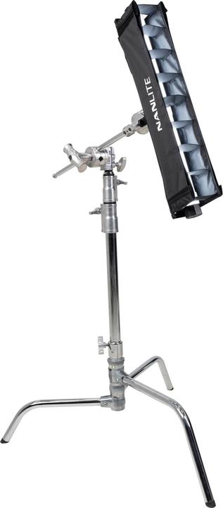Image du produit Nanlite Barndoor avec grille nid d'abeille (PavoTube II 15X) (Grille, 54 cm)